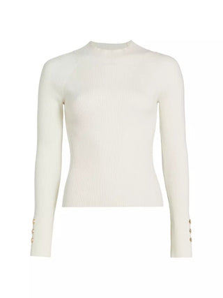 KASSANDRA RIBBED MOCK NECK SWEATER - FEBE Clothing