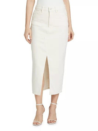 SLIT FRONT MIDI SKIRT - FEBE Clothing