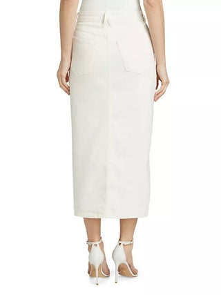 SLIT FRONT MIDI SKIRT - FEBE Clothing