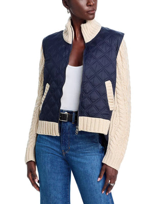 PATRA MIXED MEDIA JACKET - FEBE Clothing