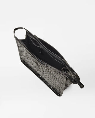 BLACK LACQUER WOVEN CLUTCH - FEBE Clothing