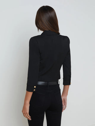 KUMI CROPPED FITTED JACKET - FEBE Clothing