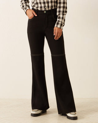 BUNNY ONYX WOOL PANT - FEBE Clothing