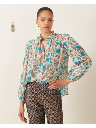 ANNABEL PEACOCK PLUME SHIRT - FEBE Clothing