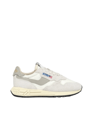 REELWIND LOW SNEAKERS IN NYLON AND SUEDE COLOR WHITE - FEBE Clothing