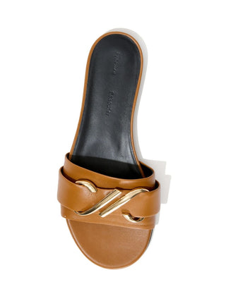 MONOGRAM SLIDE SANDALS - FEBE Clothing