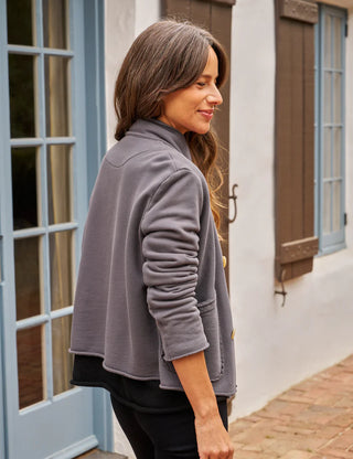 CROPPED SWEATSHIRT PEACOAT