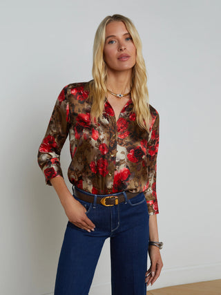 DANI 3/4 SLEEVE BLOUSE - FEBE Clothing