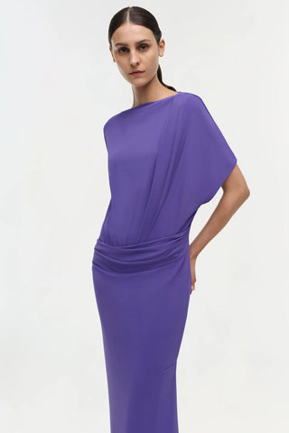 HOLLINS ASYMMETRIC CAPE GOWN