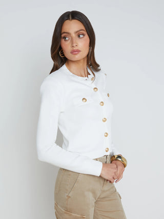 TOULOUSE CROPPED CREWNECK CARDI