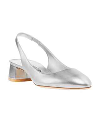 VIVIENNE 35 SLINGBACK SILVER - FEBE Clothing