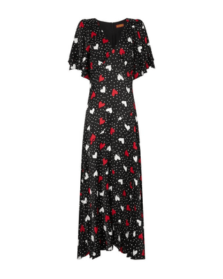 TALLULAH HEART PRINT MAXI DRESS - FEBE Clothing