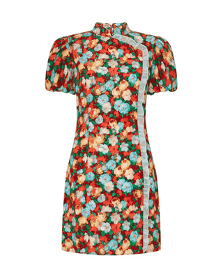 PHILIPPA BLUE FLORAL MINI DRESS - FEBE Clothing