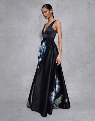 ARABELLA TAFFETA TWILL GOWN - FEBE Clothing