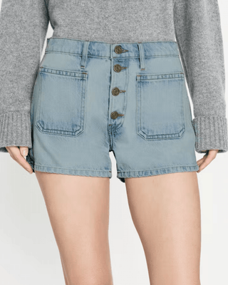 LE BARDOT EXPOSED BUTTON SHORT - FEBE Clothing