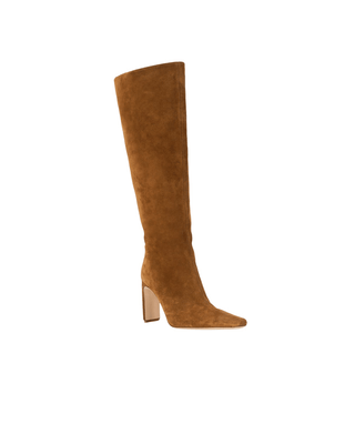 WALLY HIGH HEEL BOOT TAN - FEBE Clothing