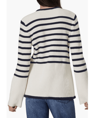 NANCY LONG STRIPE CARDIGAN - FEBE Clothing