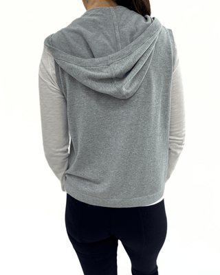 SLEEVELESS ZIP UP SWEATER - FEBE Clothing