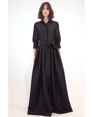 JULIP S/S BELTED GOWN - FEBE Clothing