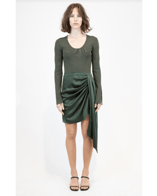 SPRINGER L/S WRAPPED DRESS - FEBE Clothing