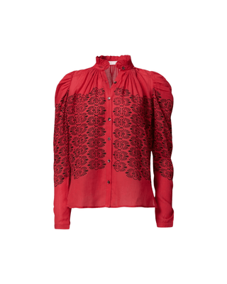 ARTEMIS CHERRY TRELLIS SHIRT - FEBE Clothing