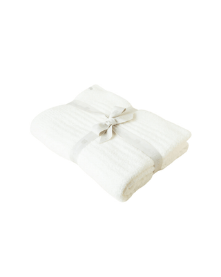 SOLID RIB MARSHMALLOW BLANKET - FEBE Clothing