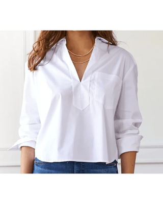 JONI POPOVER SOLID SILKY POPLIN - FEBE Clothing