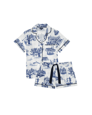 NEW ORLEANS TOILE PAJAMA SHORTS SET - FEBE Clothing