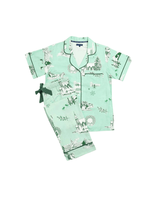 HOLIDAY TOILE PAJAMA PANTS SET - FEBE Clothing