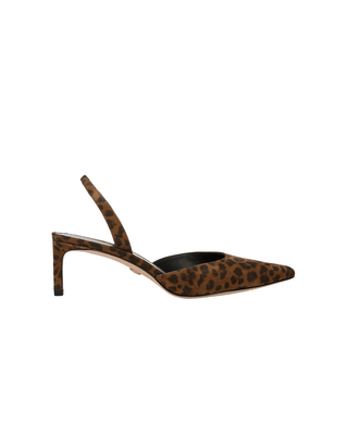 CAROLINE SUEDE KITTEN HEEL - FEBE Clothing