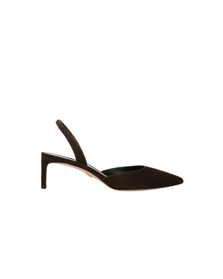 CAROLINE SUEDE KITTEN HEEL - FEBE Clothing