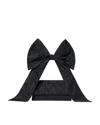 RAMONA BLACK BOW SHOULDER BAG - FEBE Clothing