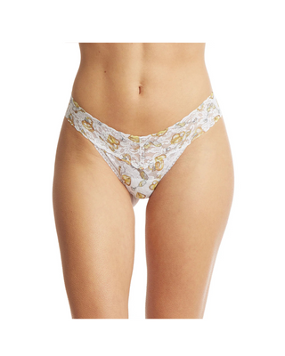 PRINTED LOW RISE THONG WRAPPED