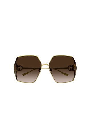 RECTANGULAR METAL FRAME SUNGLASSES - FEBE Clothing