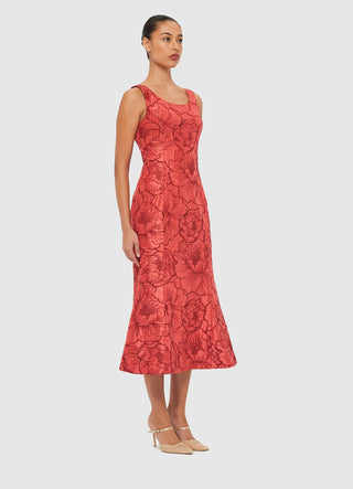 DAPHNE LACE MIDI DRESS - FEBE Clothing