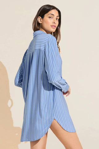 GISELE PRINTED BOYFRIEND SLEEPSHIRT - FEBE Clothing