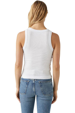 GINA WIDE BINDING CROP TANK - FEBE Clothing