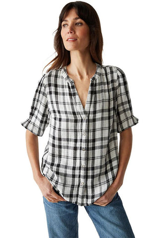 TESSA PUFF SLEEVE BUTTON DOWN - FEBE Clothing