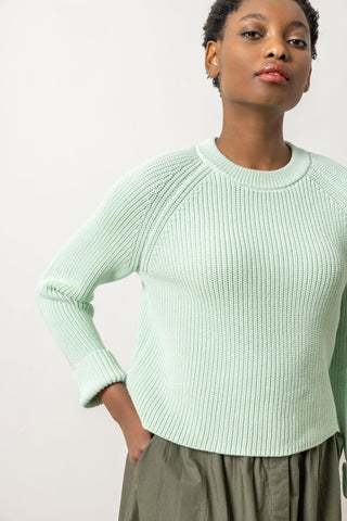 ZIP BACK RAGLAN SWEATER - FEBE Clothing