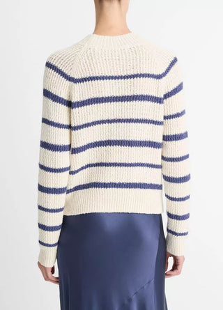 RIBBED STRIPE PULLOVER