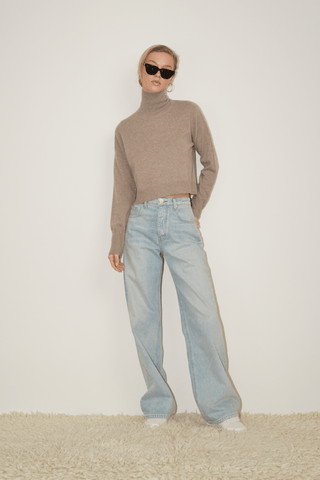 SABLE TURTLENECK SWEATER - FEBE Clothing