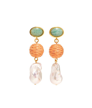 MANDARINA DROP EARRINGS - FEBE Clothing