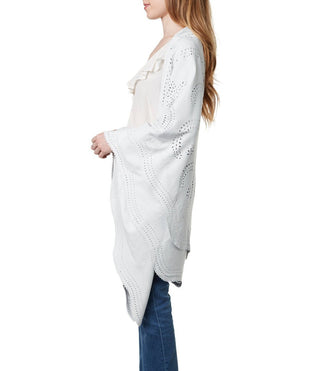 SUZETTE LAMB SUEDE SHAWL - FEBE Clothing