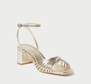 OLIVIA KNOT MID HEEL SANDAL - FEBE Clothing