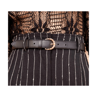 GIA TWISTED BUCKLE BELT - FEBE Clothing