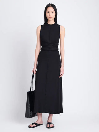 BEATRICE DRESS IN SOLID JERSEY - FEBE Clothing