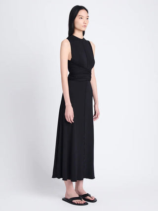 BEATRICE DRESS IN SOLID JERSEY - FEBE Clothing