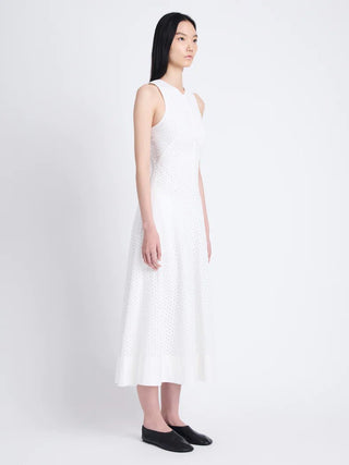 JUNO DRESS IN BRODERIE ANGLAISE - FEBE Clothing