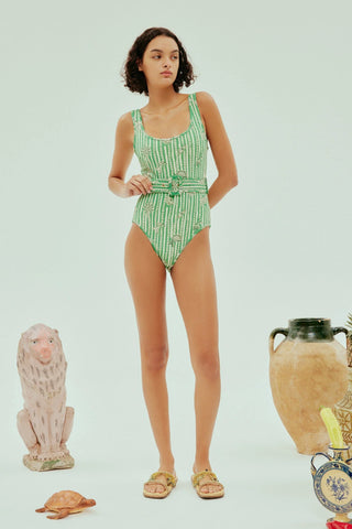 LULA BELTED ONE PIECE - FEBE Clothing