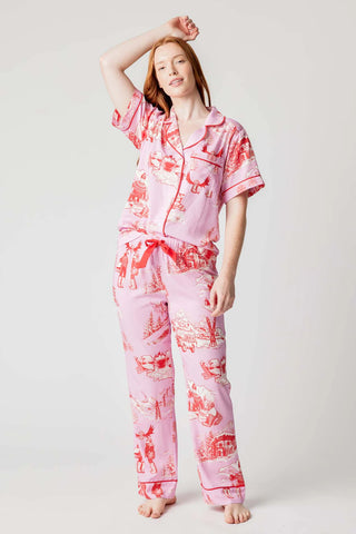 APRES SKI TOILE PAJAMA PANTS SET - FEBE Clothing